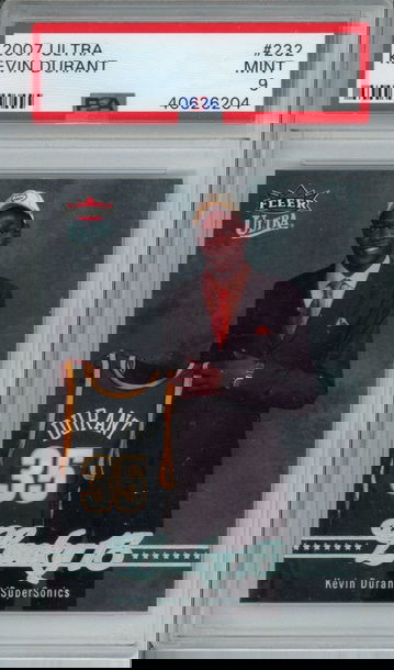 KEVIN DURANT 2007 FLEER ULTRA PSA 9 ROOKIE