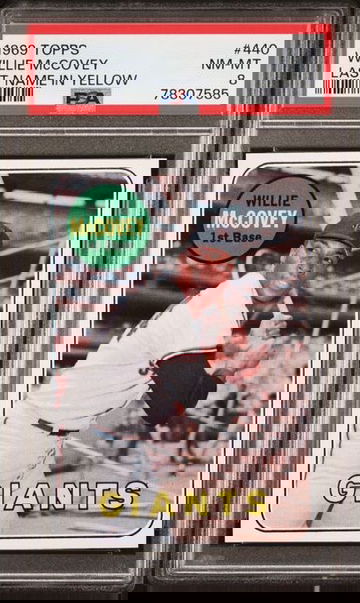 1969 Topps #440 WILLIE McCOVEY Giants HOF PSA 8 NM/MT