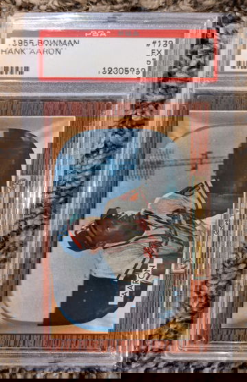 1955 Bowman Hank Aaron PSA 5 Centered