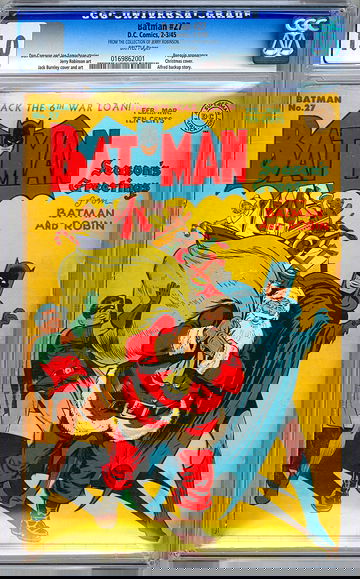 BATMAN #27 CGC 1.0 FROM THE CERTIFIED PRIVATE COLLECTION OF JERRY ROBINSON 1945