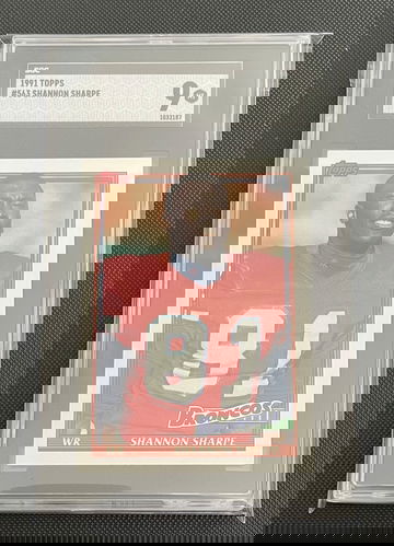 1991 Topps Shannon Sharpe SGC 9