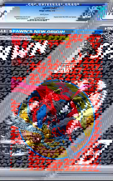 SPAWN #227 CGC 9.8 *AMAZING SPIDER-MAN #300 HOMAGE COVER* MCFARLANE ART 2013