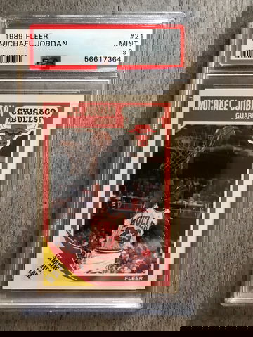 1989 Fleer Michael Jordan PSA Mint 9