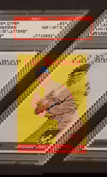 1958 Topps Calvin Neeman #33A PSA 8