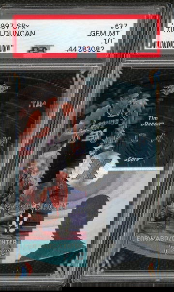 Tim Duncan 1997 SPx #37 Rookie PSA 10