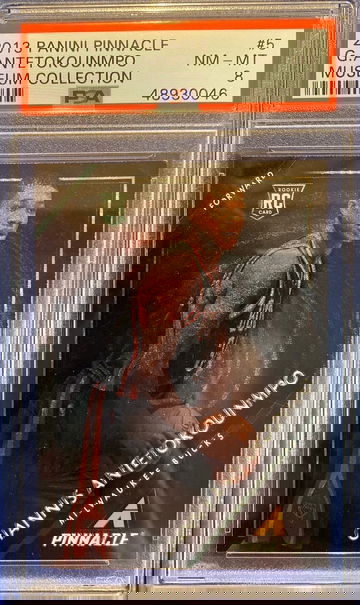 2013 Panini Pinnacle Museum Collection Giannis Antetokounmpo - PSA 8