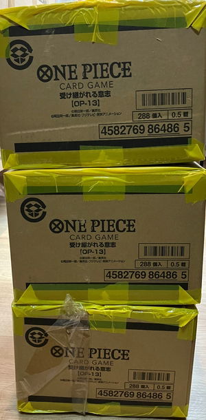 One piece card game OP13 Japanese sealed case (12 boxes) x3