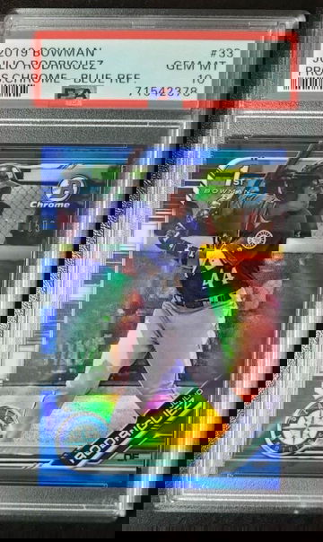 2019 Bowman Chrome 1st Blue Refractor #/150 Julio Rodriguez PSA 10 GEM MINT