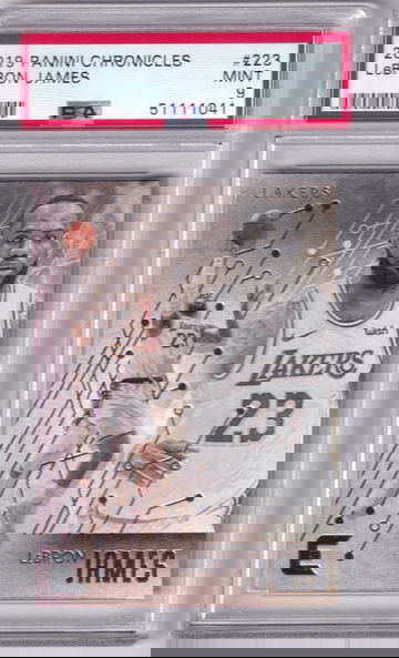 2019 Panini Chronicles Lebron James Essentials #223 PSA 9