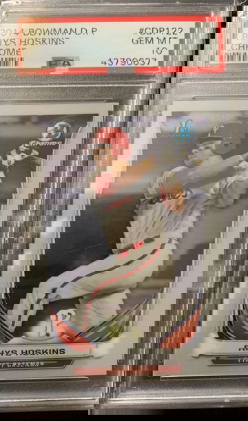 2014 Bowman Chrome Rhys Hoskins PSA 10