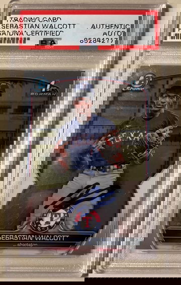 2023 Bowman Chrome Draft Sebastian Walcott 1st Auto PSA