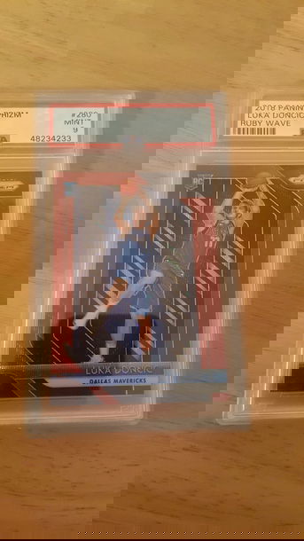 Luka Doncic Prizm Ruby Wave Rc PSA 9