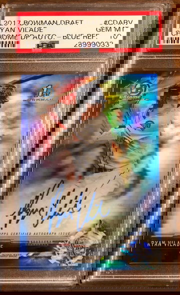 Ryan Vilade 2017 Bowman Chrome Blue Auto