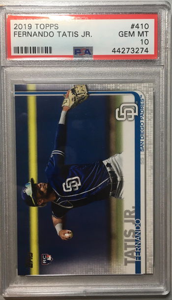 2019 Topps Fernando Tatis Jr RC #410 PSA 10