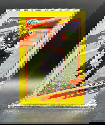 2021 JOE BURROW #211 PANINI DONRUSS YELLOW PRESS PROOF CINCINNATI BENGALS SP