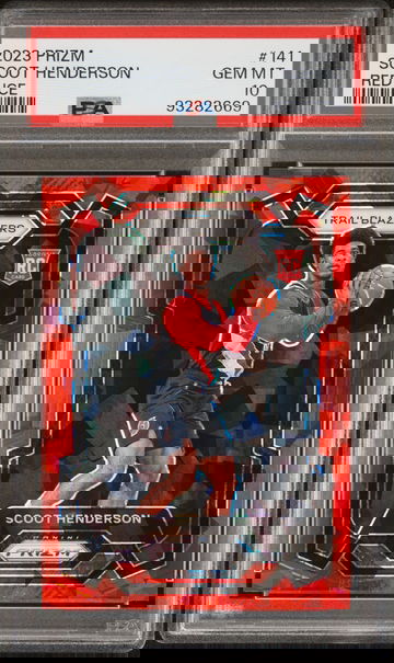 2023 PRIZM SCOOT HENDERSON ROOKIE RED ICE PSA 10 GEM MT 