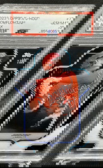 2023 Topps X J-Rod Show Out Collection Shohei Ohtani Black Foil 9/10 PSA 10