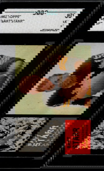 1962 Topps Football #63 Bart Starr SGC 60 EX 5