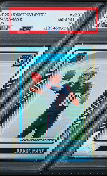 2024 Donruss Optic Drake Maye RR HOLO PSA 10