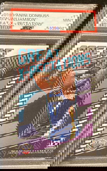 2019 Donruss Great X-Pectations Zion Williamson PSA 9