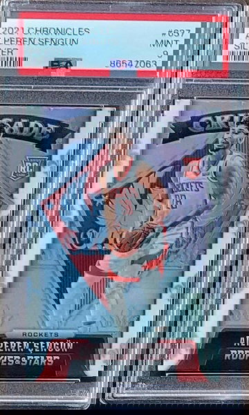 2021 ALPEREN SENGUN Panini SILVER CRUSADE Chronicles PSA 9 POP 1 Rookie RC #637