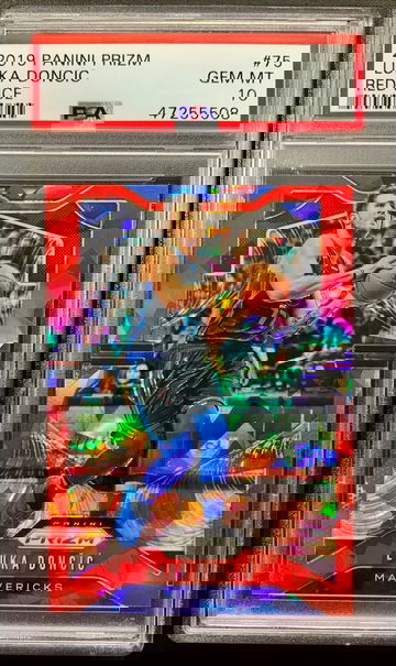 2019 Prizm Red Ice Luka Doncic PSA 10