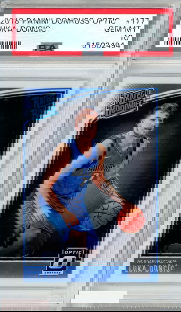 2018 PANINI DONRUSS OPTIC LUKA DONCIC #177 ROOKIE RC MAVERICKS PSA 10 GEM MT