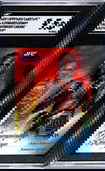 2024 Topps Gold Label Championship Lineage Blue Edwards/Usman #CL-5 /99 SGC 9.5