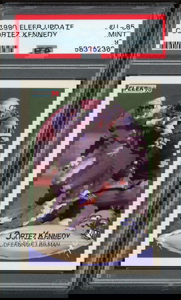 1990 Fleer Update Cortez Kennedy RC #U-85 PSA 9 Mint - Seattle Seahawks