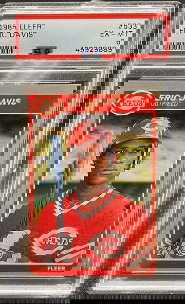 1985 Fleer Eric Davis RC #533 PSA 6