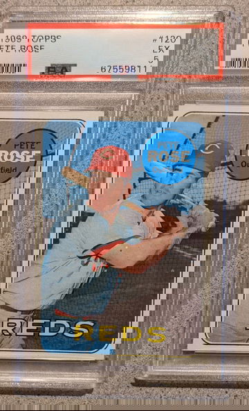 1969 Topps Pete Rose PSA 5 Centered