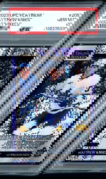 Matthew Knies Rookie Violet Pixels SP PSA 10 /399