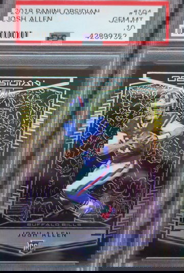 2018 Obsidian Josh Allen Rookie Holo /100 PSA 10