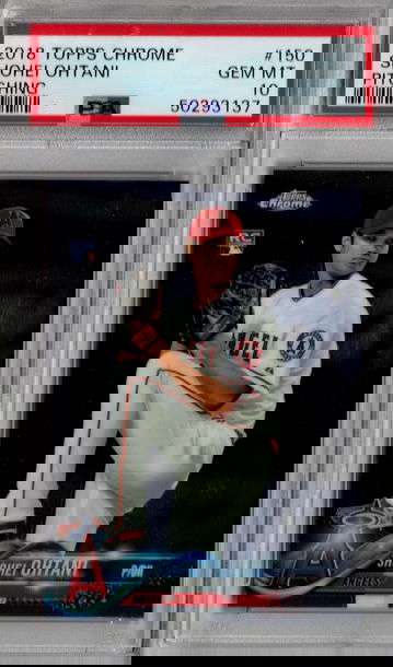 2018 Topps Chrome Shohei Ohtani PSA 10