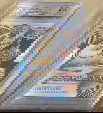 2019-20 Panini Prizm #3 LEBRON JAMES Fearless Silver Prizm BGS 9.5 GEM MINT