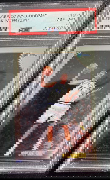 1998 Topps Chrome Dirk Nowitzki PSA 8