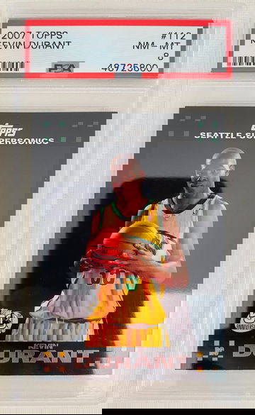 2007 Topps Kevin Durant Rookie PSA 8