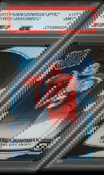 2017 Panini Donruss Optic Patrick Mahomes PSA 9