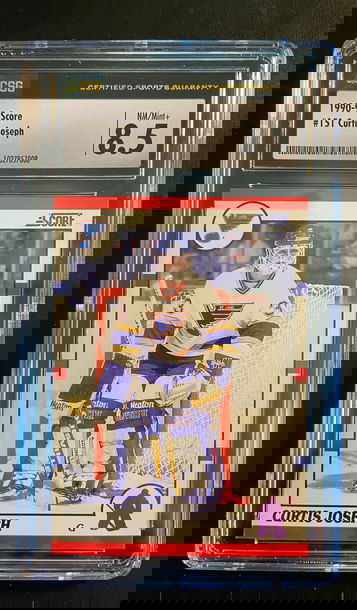 1990-91 Score Curtis Joseph Rookie Graded Centered & Clean Future HOFer?