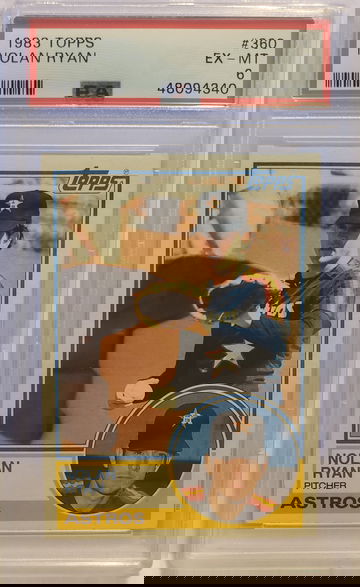 1983 TOPPS NOLAN RYAN PSA 6 EX-MINT ASTROS