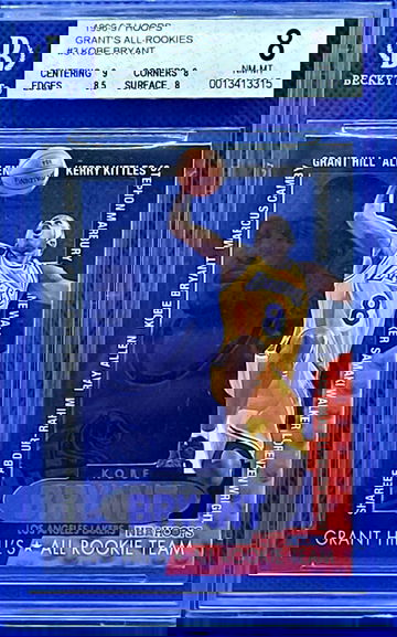 1996 Hoops Grant Hill's All Rookie Team Kobe Bryant BGS 8