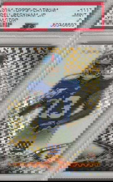 2014 Topps Platinum Xfractor Odell Beckham Jr. RC PSA 9