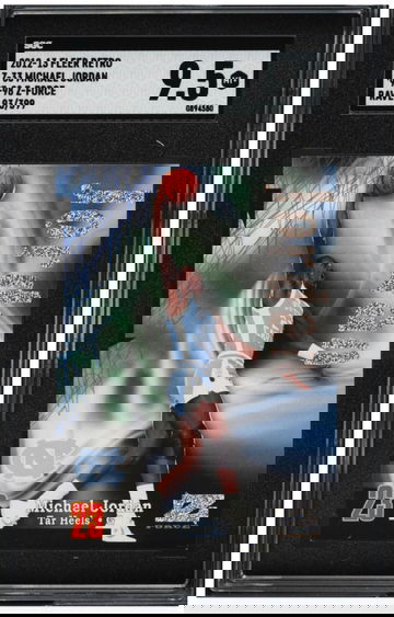 2012 Fleer Retro '97 Z-Force Rave Michael Jordan /399 #Z-33 SGC 9.5 MINT+ pop 1