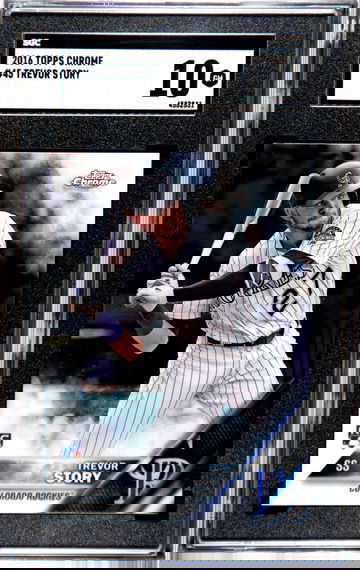 2016 Topps Chrome Trevor Story SGC 10