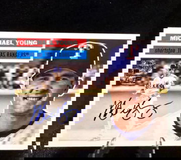 2025 Topps Archives Michael Young Fan Favorites On Card AUTO Rangers #56FFAMY