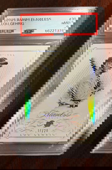 2016 Panini Flawless Lou Gehrig PSA 9