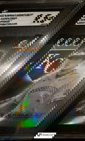 Gavin Cross Royals 2022 Bowman Draft Heir Apparent Green Refractor/99 SGC 9.5