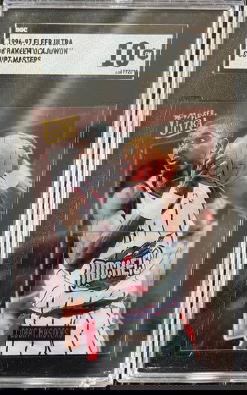 1996 Fleer Ultra COURT MASTERS #8 Hakeem Olajuwon SGC 10, Pop 2 No Psa 10s