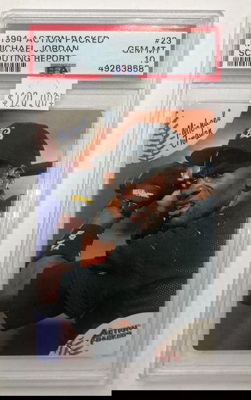 1994 Action Packed Michael Jordan Scouting Report PSA 10