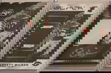 2022 Panini Black Garrett Wilson RPA and Patch 2 card lot